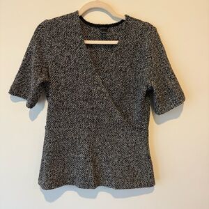 Ann Taylor Wrap Fitted Blouse